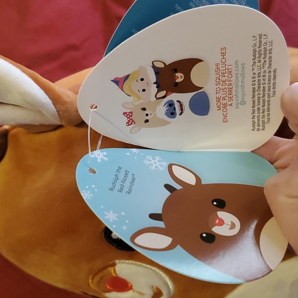 8” Rudolph the Red Nose Reindeer Squishmallows Holiday Christmas 2022 - Picture 3 of 3